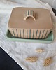 pojemniki kuchenne Maselnica ceramiczna w paski 7
