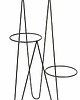 kwietniki Kwietnik Stojak na Kwiaty Black 95 cm 1