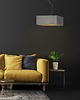 lampy wiszące Żyrandol do salonu z abażurem w kolorze zieleni butelkowej SANGRIA GOLD 4