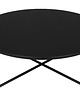 stołki Okrągły czarny stolik kawowy SIMPLE 100 cm 1