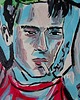 obrazy Kolorowy obraz  portret agent 2