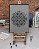 tapety i naklejki ścienne Szablon malarski wielokrotny // KWIECISTA MANDALA 4
