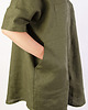 tuniki damskie Lniana tunika khaki 5