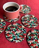 podkładki do kuchni Podkładki pod kubek- Czereśnie- Cherries coasters 1