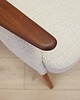 fotele Fotel kremowy, duński design, lata 70, produkcja: Dania 6
