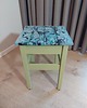 stołki Własnoręcznie malowany handmade taboret w pastelowych kolorach art deco 3