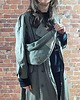 saszetka nerka Nerka "Haru" zielona bawełna canvas mix 1