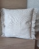 poduszki gładkie Poduszka dekoracyjna boho fredzle .Rozmiar 40x40 len 2