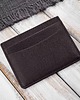 pokrowce i etui - organizery Etui na karty i wizytówki skórzane minimalistyczne etui brązowe T-151-BR 6