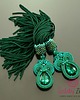 kolczyki soutache Kolczyki sutasz Emerald II Tassels 2