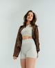 biustonosze damskie Stanik do jogi GLAM - creamy white 2