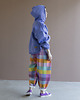 bluza z kapturem damska Bluza Oversize Fioletowa 2