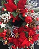 wianki bożonarodzeniowe Wianek bożonarodzeniowy czerwona poinsettia 1