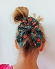 gumki do włosów Scrunchie do włosów, gumka do włosów z KOKARDĄ Zielona jesień 3
