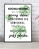 grafiki i ilustracje plakat z napisami kochaj mocno 3