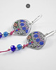 kolczyki z kamieniami Kolczyki Cobalt Mandala z jadeitem - długie 2