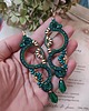 kolczyki soutache Cocoloco Medium zielone kolczyki sutasz 1