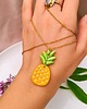wisiory Naszyjnik ananas, wisiorek z ananasem amulet na lato, wakacje, boho 2