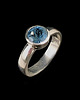 pierścionki srebrne Pierścionek retro akwamaryn 2