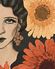 plakaty Anna z kwiatami, kobiecy plakat, ilustracja 1