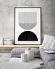 plakaty Plakat Czarna geometria abstrakcja minimalistyczna 1