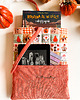pokrowce i etui - różne Personalizowane etui na książkę, book sleeve ze sztruksu, Tea & Books 3