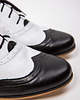półbuty damskie Skórzane półbuty jazzówki Zapato model 246 biało-czarny 4
