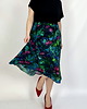 spódnice midi SPÓDNICA 2w1 rozkloszowana na gumce, autorski print nenufary (100% wiskoza) 5
