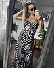 sukienki maxi damskie Nekki Long Zebra Black 2