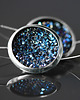 kolczyki wire wrapping Duże efektowne kolczyki wysadzane kryształami Swarovski 1
