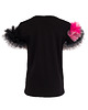 t-shirt damskie T-shirt z tiulem 1