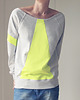 bluza bez kaptura damska Lekka Raglan Trójkąt Fluo 3