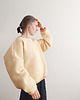 bluza bez kaptura damska Bluza Wafel "W_03" yellow 2