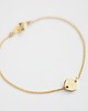 bransoletki złote 16k Gold Plated Small Round Initial Tag Bracelet 1