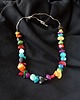 korale Boho style naszyjnik bajecznie kolorowy Uroczy prezent  handmade 8