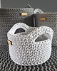 kosze do przechowywania Kosz ze sznurka bawełnianego handmade 1