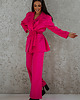 spodnie materiałowe damskie Spodnie BARBIE PINK 3