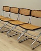 krzesła Komplet czterech krzeseł, Bauhaus design, lata 60, produkcja: Włochy 2