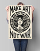 plakaty Plakat Shepard Fairey "Make Art Not War" 1