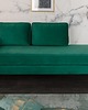 sofy i szezlongi Szezlong sofa Diva szmaragdowa aksamit 195cm 3