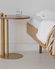 stoliki kawowe ORBIS DUO metalowy designerski stolik pomocniczy z drewnianym blatem 1