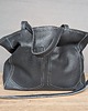 torby na ramię Duża szara skórzana torba z dużymi kieszeniami 1