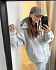 bluza z kapturem damska Bluza Restful grey z kapturem na zamek 5