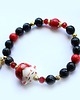 bransoletki z kamieni naturalnych Unikat maneki neko - onyks, koral, lawa, rubin 2