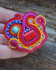 broszki Kolorowa broszka soutache 4