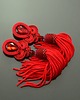 kolczyki chwosty Kolczyki chwosty sutasz Red Tassels 5