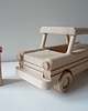 klocki i zabawki drewniane Drewniany trabant samochód drewniany pojazd 1