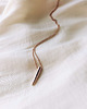 złote naszyjniki EYES ON TARGET - MINI BULLET NECKLACE(rose gold) 1
