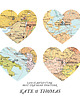 plakaty Plakat Personalizowana mapa PODRÓZE serca 4 miejsca 1