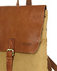 plecaki Plecak damski miejski A4 skóra + materiał - MARCO MAZZINI brąz koniak 4